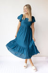 zahra ruffle maxi dress