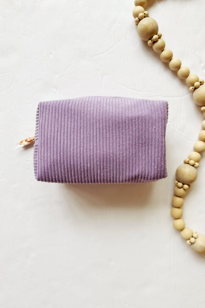 roux zip pouch, lilac