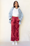 merlot elegance silk pants