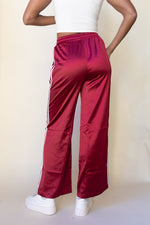 merlot elegance silk pants