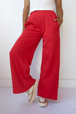 wide leg sweat pants