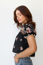 sofia embroidery top