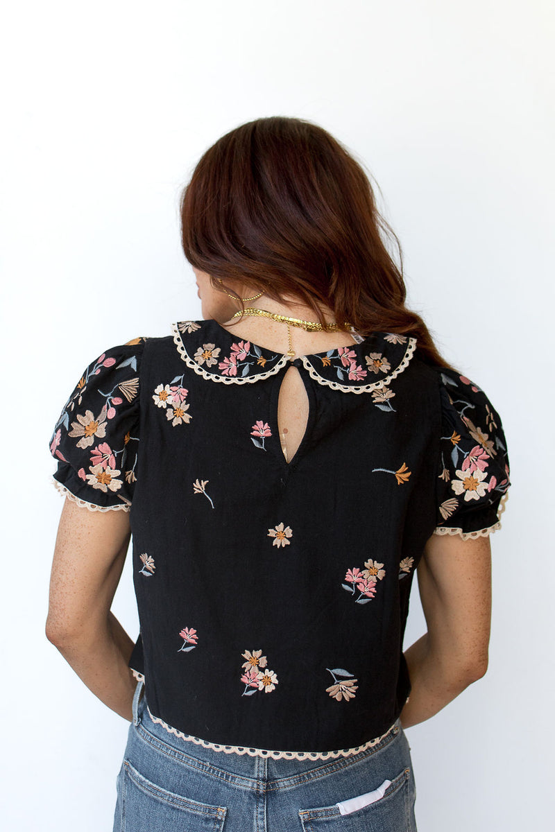 sofia embroidery top