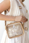 clear game day shoulder bag