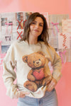 teddy love oversized sweatshirt