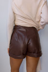 mode, alice leather shorts