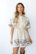 calista embroidered dress