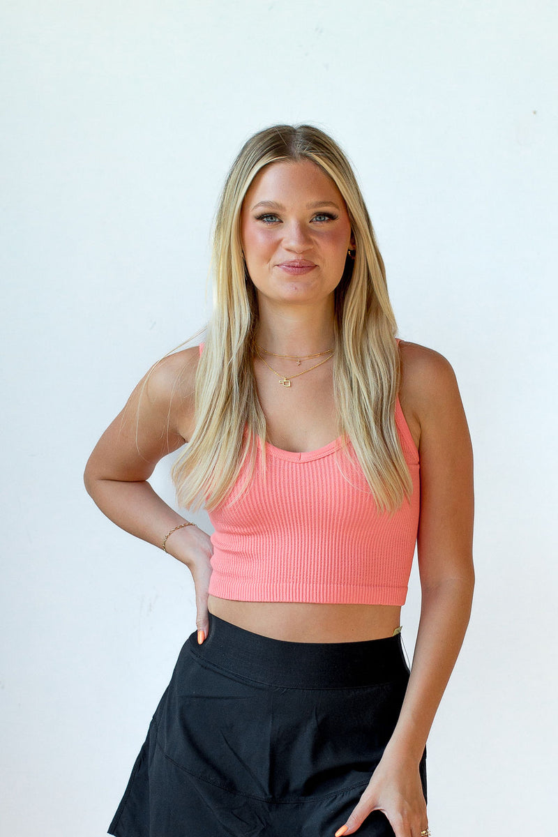 lorelei ribbed crop tank