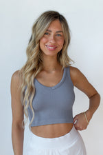 lorelei ribbed crop tank