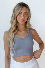 lorelei ribbed crop tank