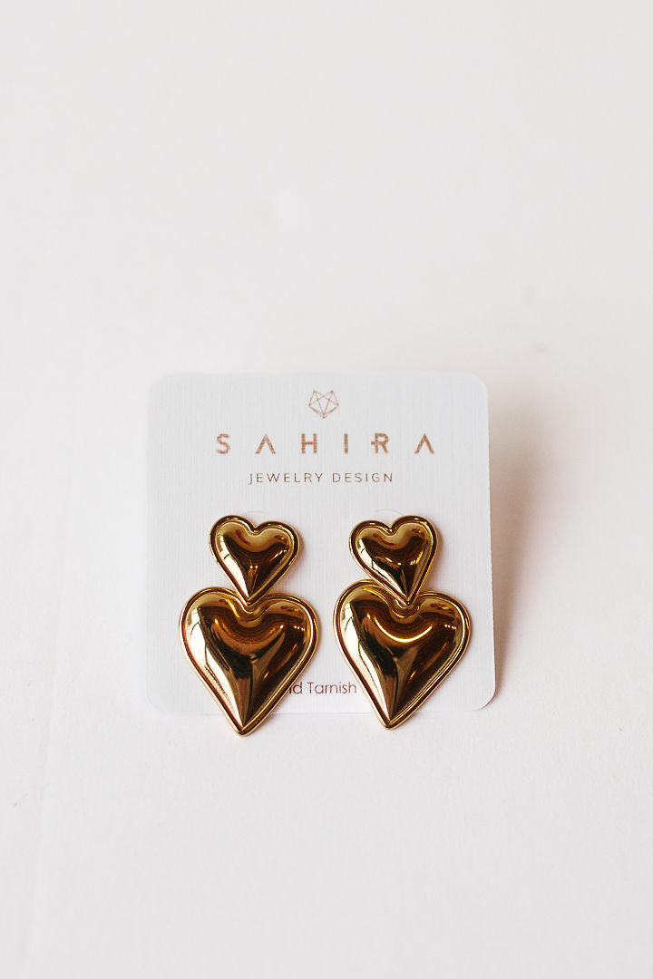 brynn heart earring