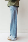 90's cuffed high rise straight jeans