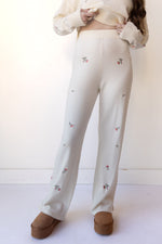 collins embroidered pants