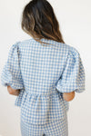 norah houndstooth blouse
