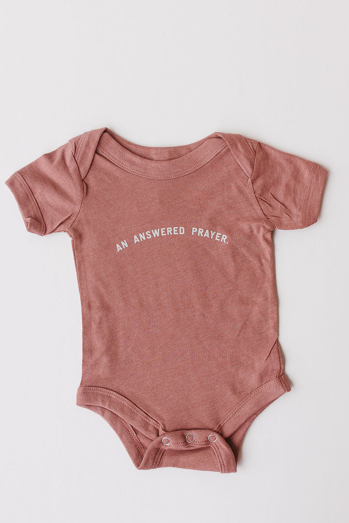 an answered prayer onesie