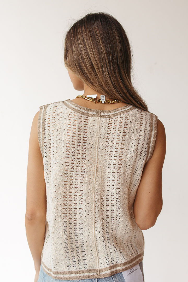 floral patch crochet vest