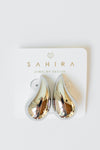 elia raindrop earrings - silver