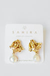 greta pearl earrings