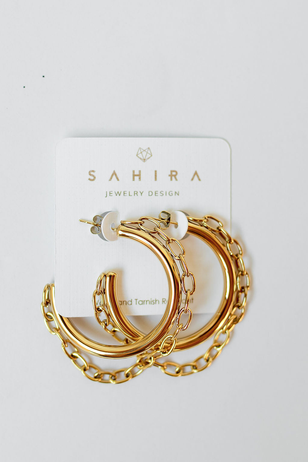 mode, gianna chain hoops