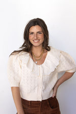 beth ann collar cardigan