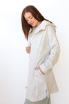 mode, longline zip-up hoodie