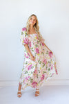 arabella babydoll maxi dress