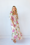 arabella babydoll maxi dress