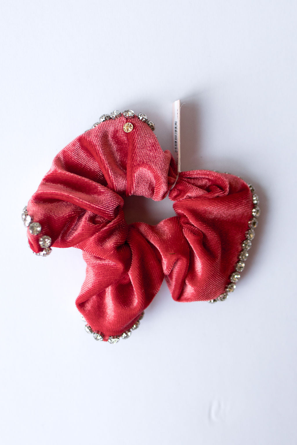 mode, chloe embellished scrunchie