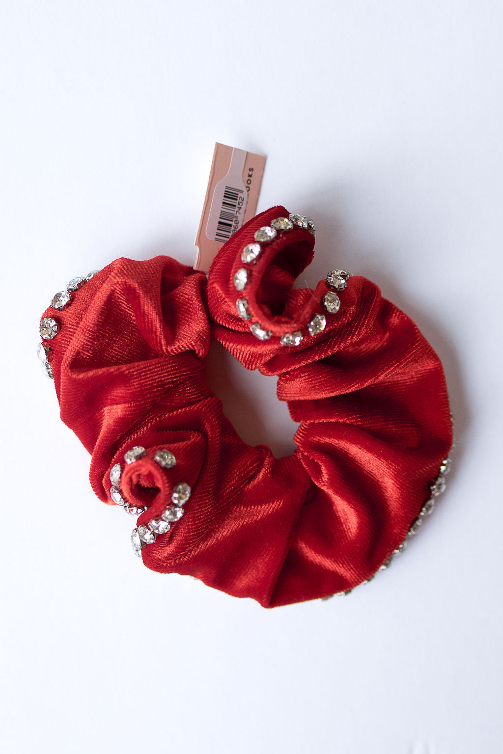 mode, chloe embellished scrunchie