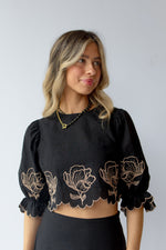 lily embroidered top