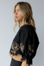 lily embroidered top