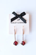 brooke crystal drop earrings