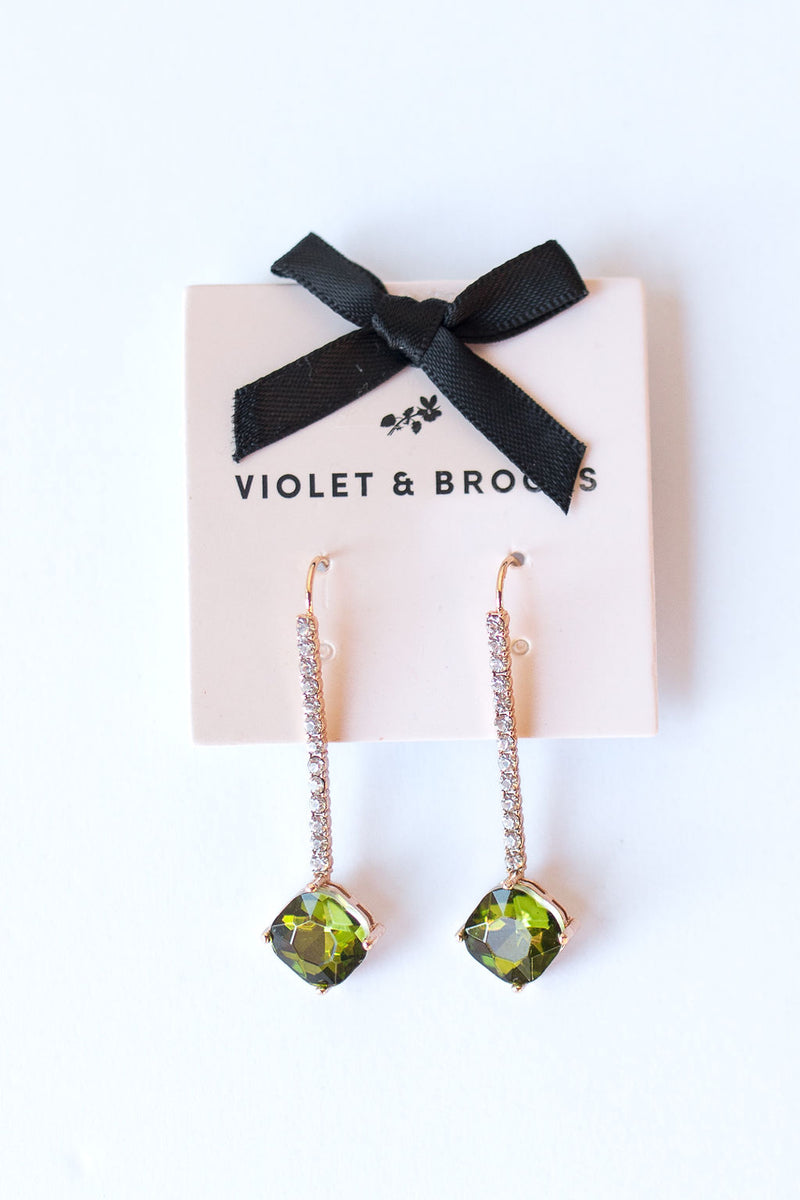 brooke crystal drop earrings