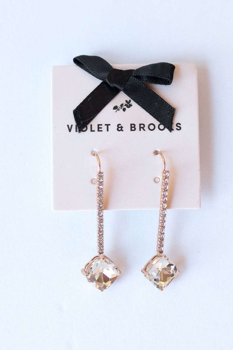 brooke crystal drop earrings