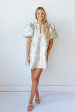 aurelia floral mini dress