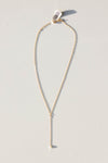 dainty pearl lariat necklace