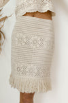 stevie fringe skirt