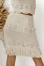 stevie fringe skirt