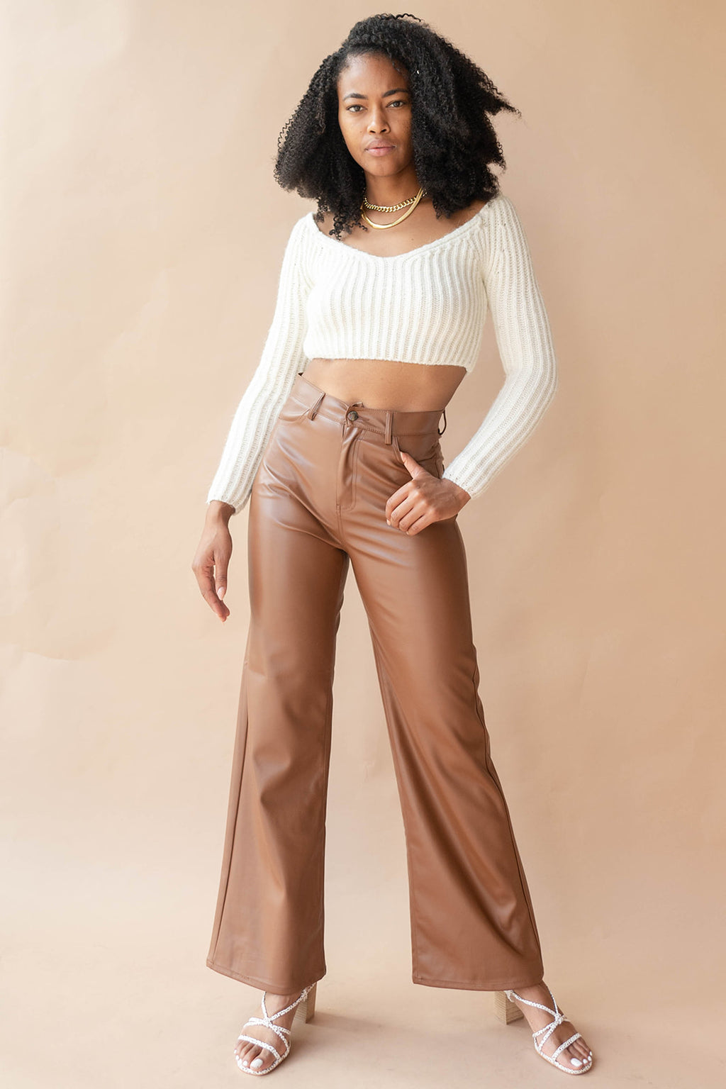 mode, destiny vegan leather pants