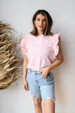 mode, flutter away blouse