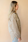 plaid jaquard jacket