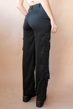 satin cargo pants