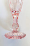 pink vintage champagne flute