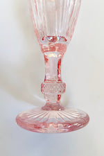 pink vintage champagne flute