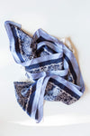 mode, paisley border square scarf