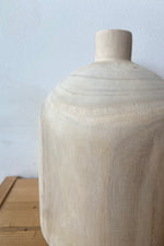 quinn paulownia wood vase