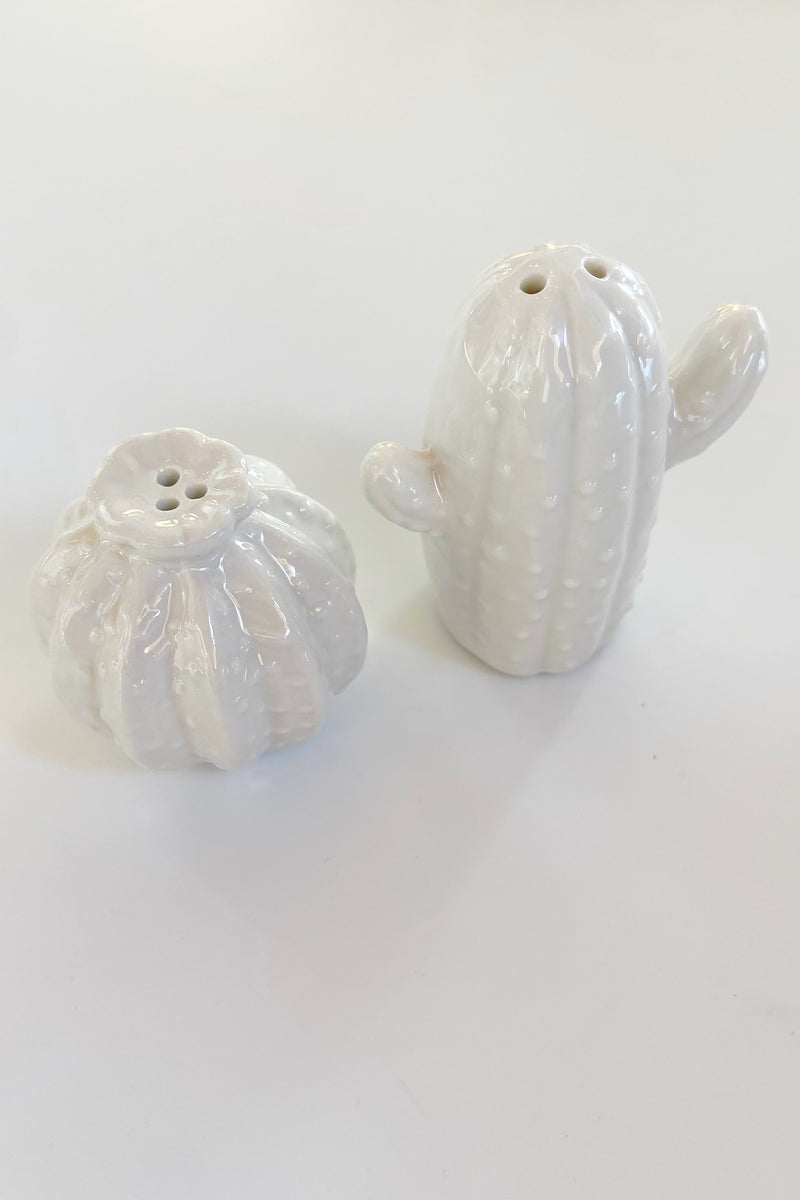 cactus salt + pepper shakers